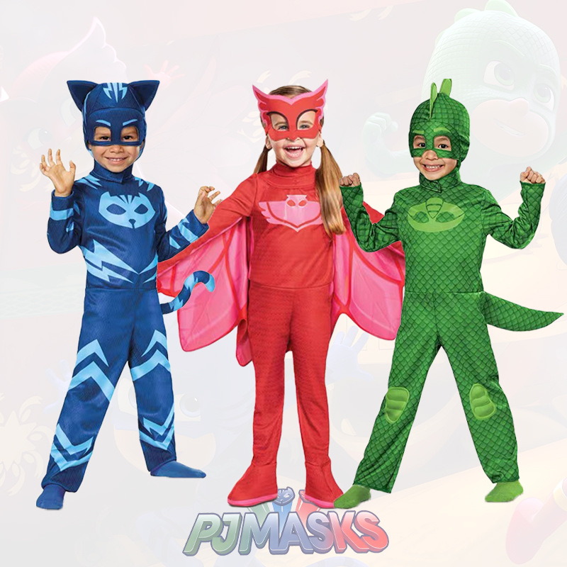 Kids Face Mask - cosplay Blue Pajama Children Anime Hero