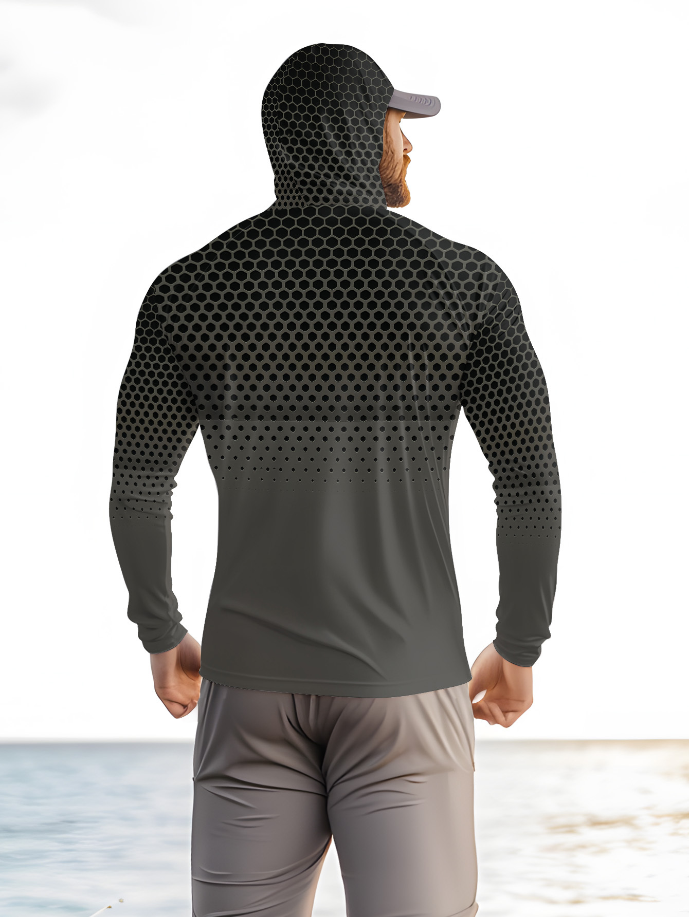 Men Summer UPF50+ Fishing Hood - огляд і ціна Sports Mask Breathable
