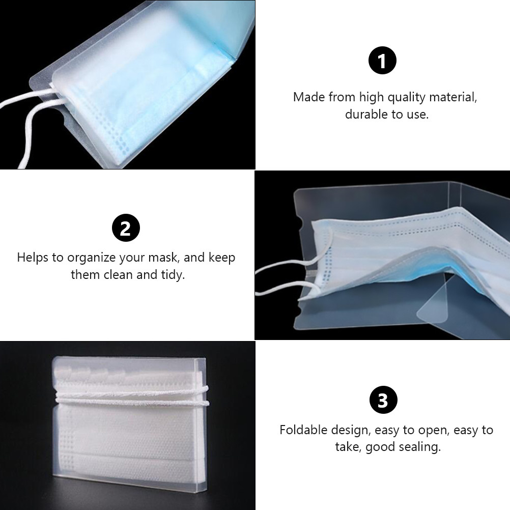4Pcs Eco Friendly PP Mask Stor - огляд і ціна Face Mask Storage Box